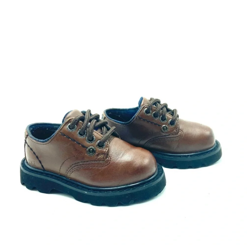 Tommy Hilfiger Brown Kids Dress Shoes